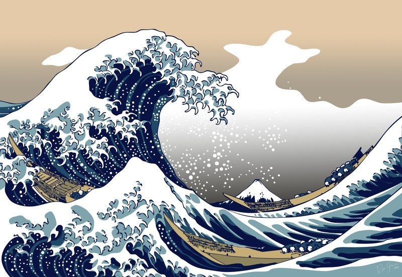 Unknown The Great Wave off Kanagawa by Katsushika Hokusai